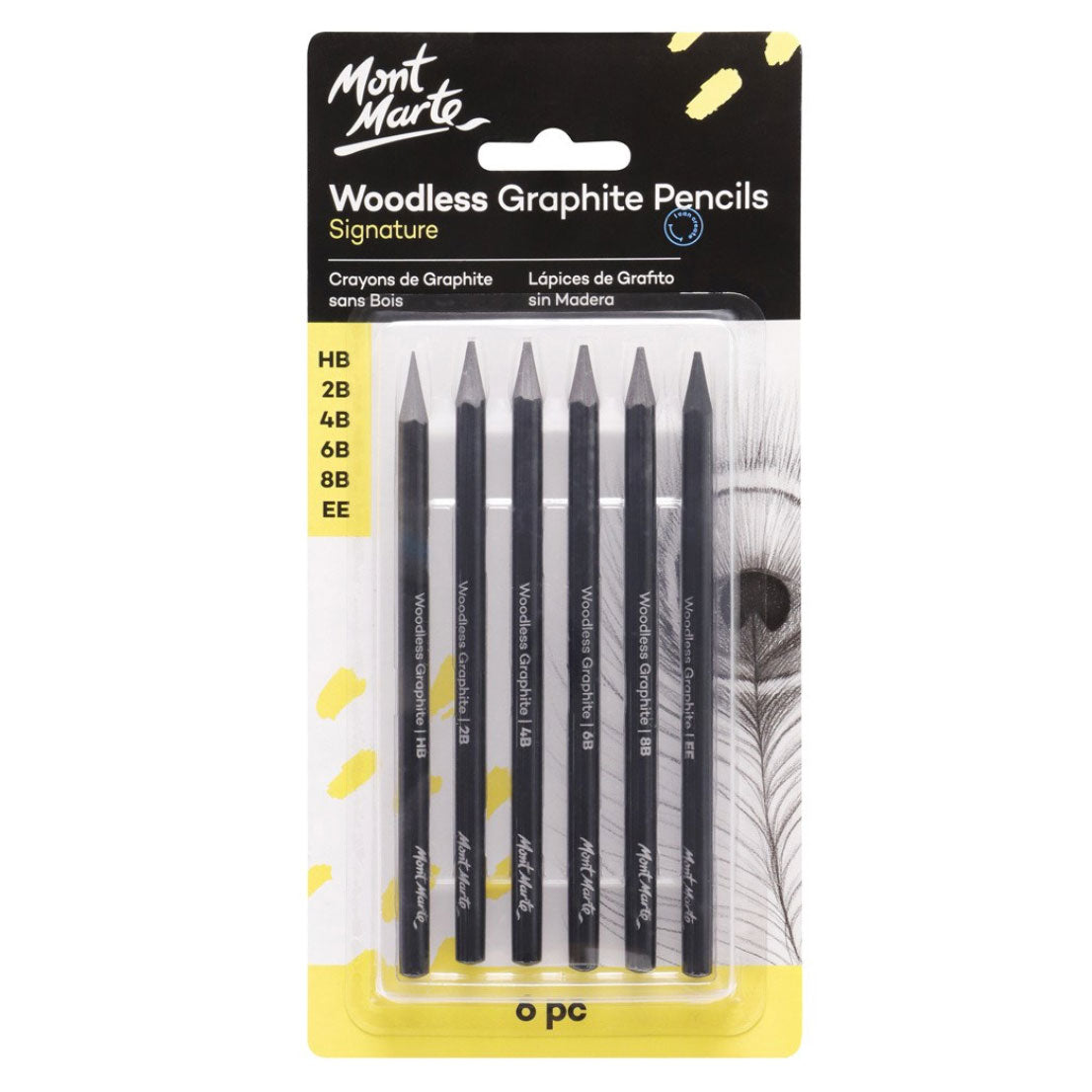 Mont Marte Woodless Graphite Pencils